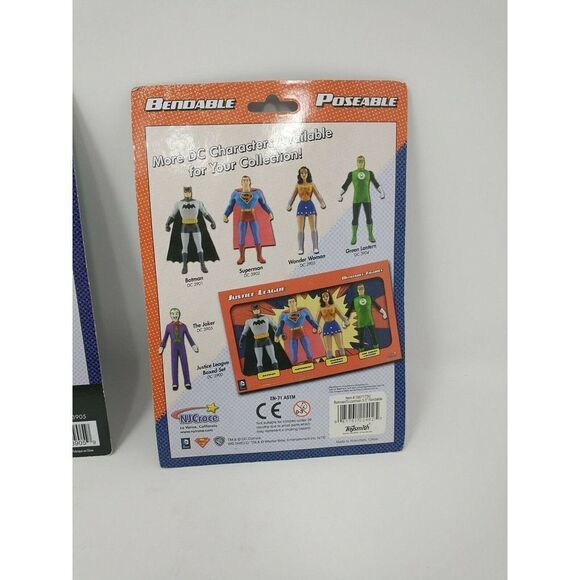NJ Croce Bendable Action Figure Joker Bendable 5.5” + Superman LOT Posable - Picture 4 of 5